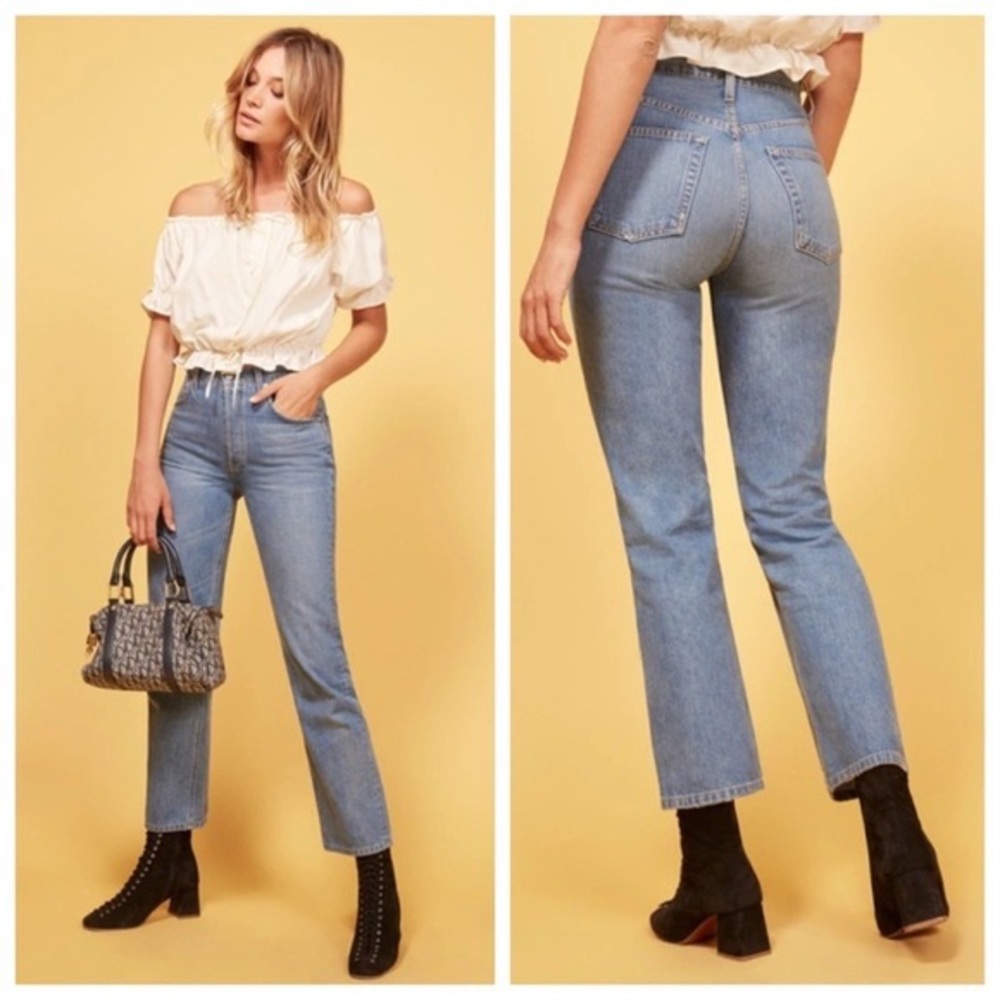 Reformation Cynthia High Rise Relaxed Denim Jeans 26 - Picture 1 of 8